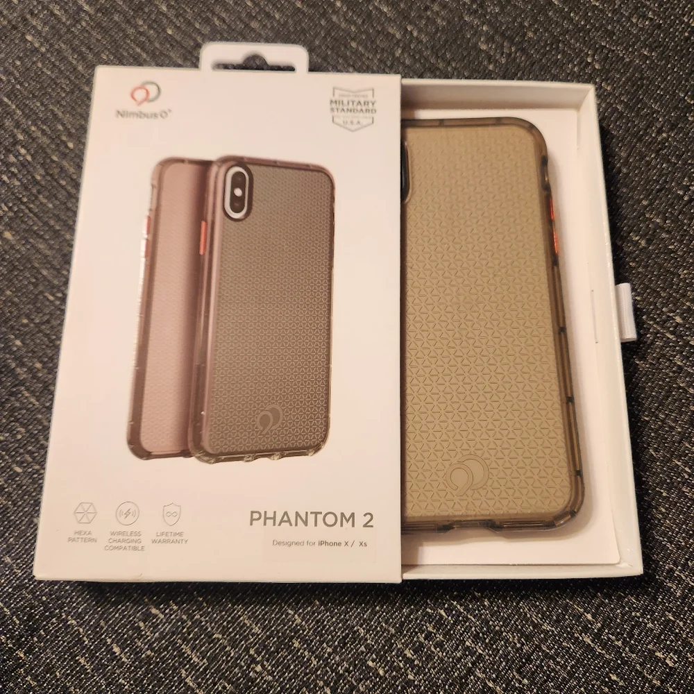 🔥 Nimbus9 Phantom 2 Case for  iPhone XS and iPhone X - Carbon Black
